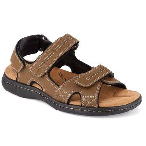 Dockers Newpage Outdoor Men's Sandals Size 10 Wide  Dark Tan  LIKE NEW